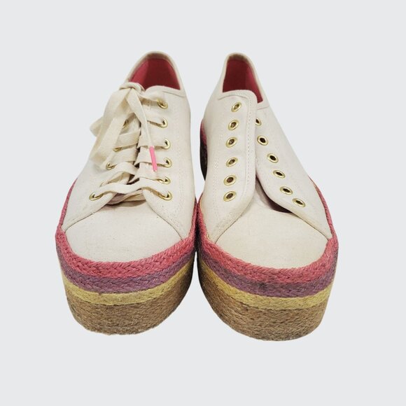 Keds Kate Spades New York Neon Raffia Platform Sneaker Women's Size 10 - Picture 3 of 9